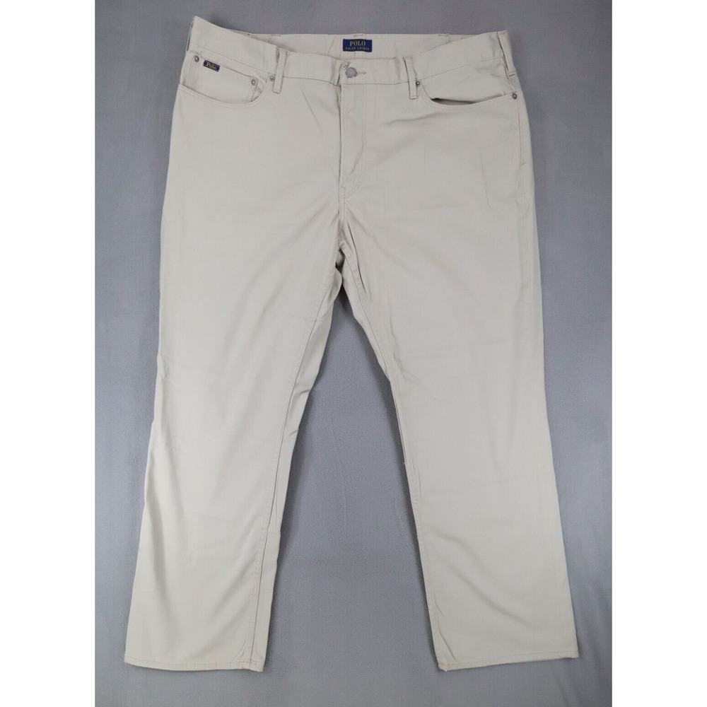 Polo Chino Pants 40x30 Prospect Ralph‎ Lauren Khaki Straight Golf Cotton Stretch